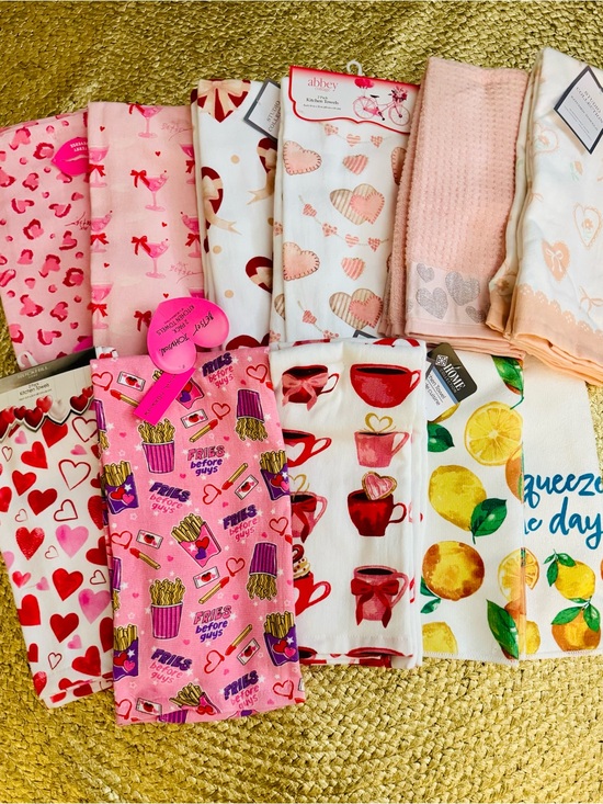 various Other - Kitchen Towels Pink / yellow Assorted Designs